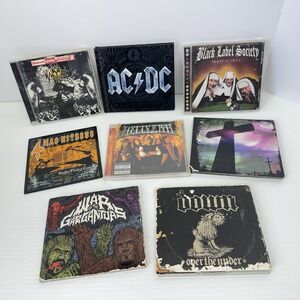 Metal Rock CD Lot Of 6 Black Label Society AC/DC Down Queensryche
